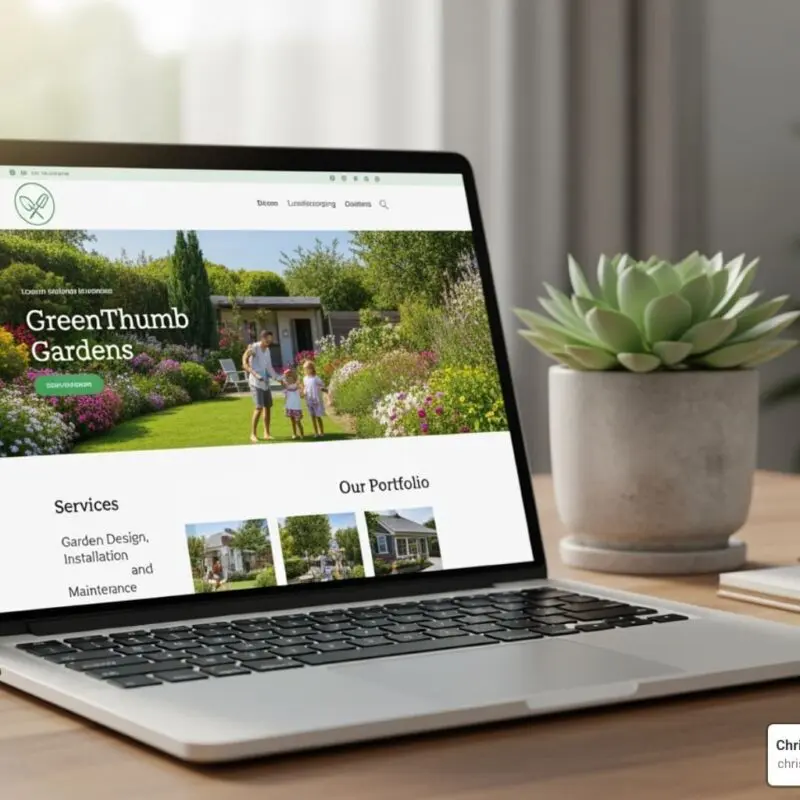 Custom website for small business