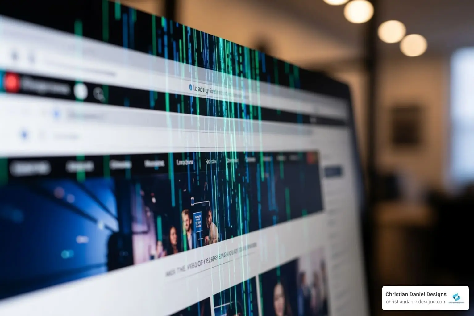 Fast-loading website design by NYC web designer and video editor.