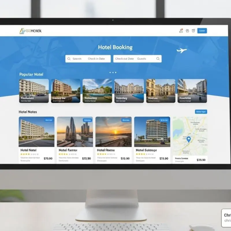 Hotel booking website design
