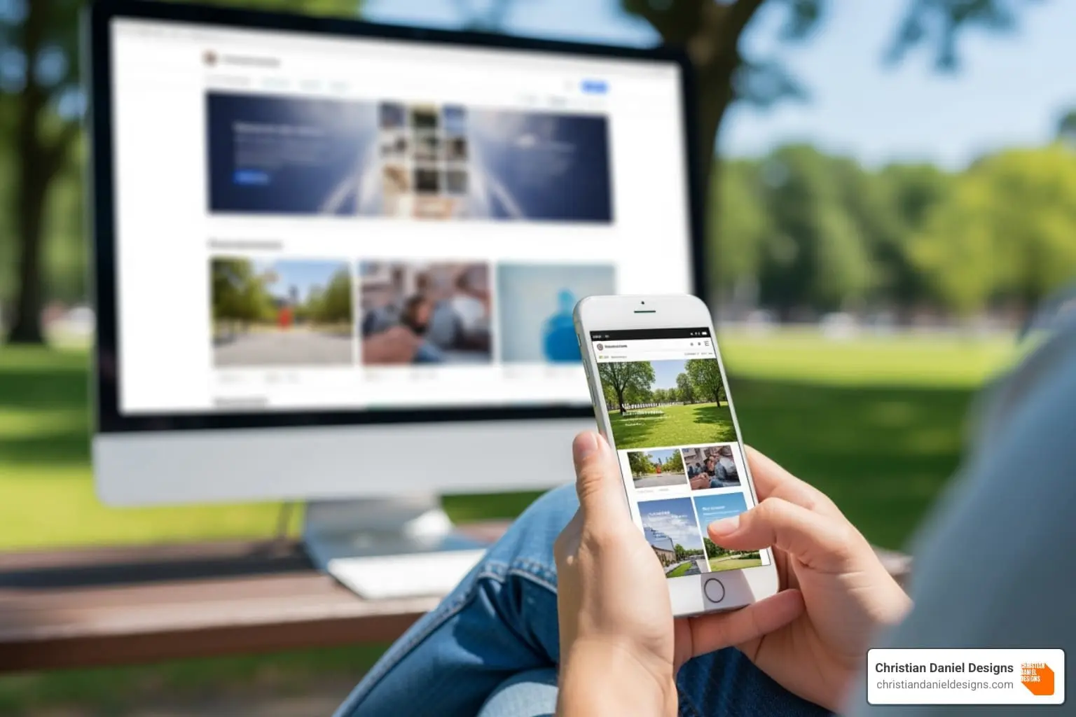 NYC web designer optimizing mobile website for Squarespace and WordPress.