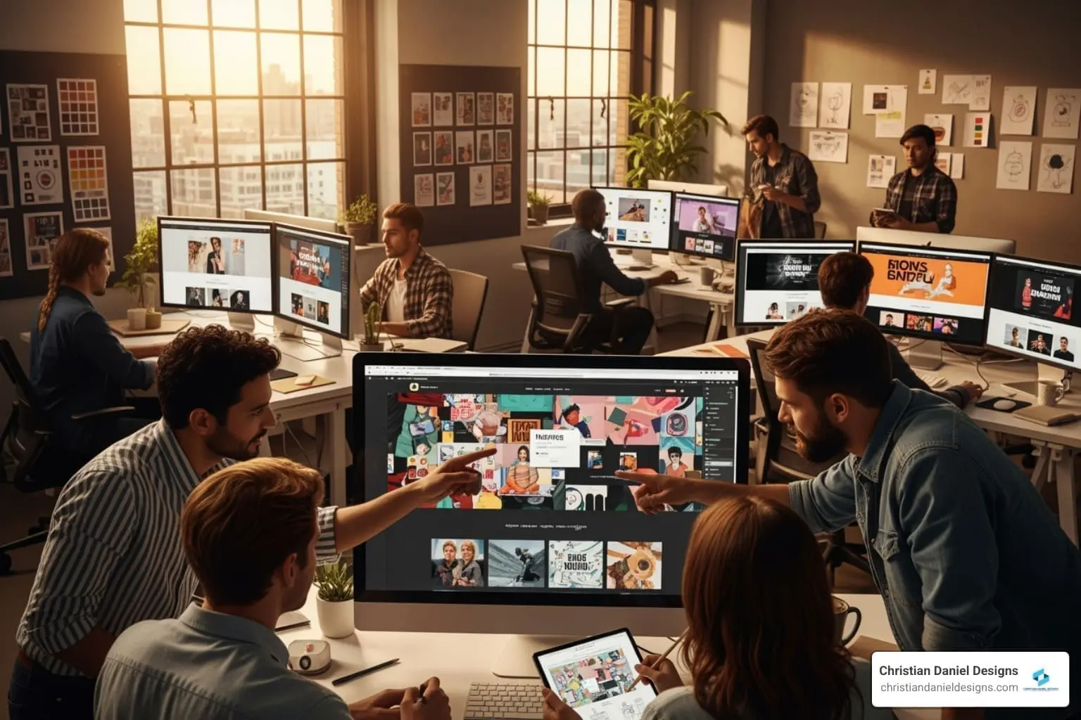 NYC web designers collaborating on Squarespace and WordPress projects.