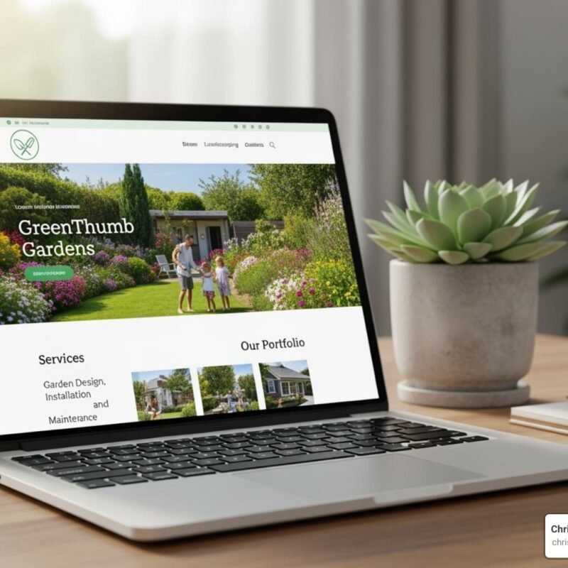 Custom website for small business