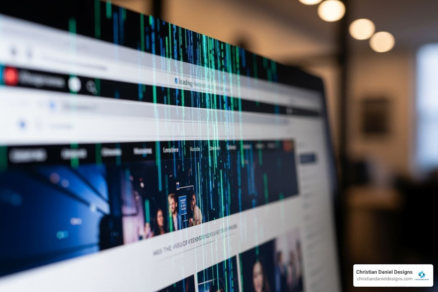 Fast-loading website design by NYC web designer and video editor.